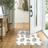 Brown Olive Branch Washable Area Rug
