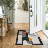 Bold Geometric Multi-Color Geometric Modern Area Rug