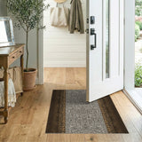 Ombre Leopard Print Area Rug