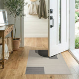 Modern Geometric Overlap Neutral Area Rug