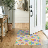 Multi-color and Patterns Whimsical Multi-Color Floral Area Rug