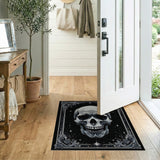 Ornate Gothic Skull Area Rug