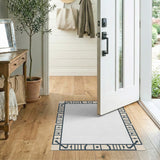 Geometric Frame Border Area Rug