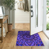 Traditional Persian Intricate Purple Mandala Area Rug