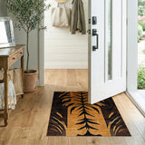 Heritage Tribal Bold Orange Tiger Stripe Area Rug