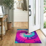 Vibrant Tie-Dye Swirl Area Rug