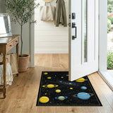 Pixel Space Galaxy Area Rug