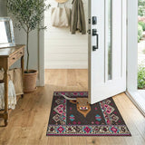 Highland Cow Southwestern Area Rug