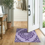 Purple Persian Mandala Area Rug