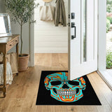 Vibrant Sugar Skull Area Rug