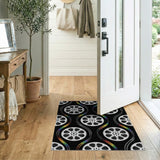 Cinematic Rainbow Film Reel Area Rug