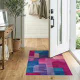 Vibrant Geometric Modern Vibrant Geometric Multi-Color Area Rug