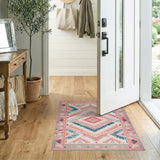 Heritage Tribal Pink Heritage Tribal Area Rug