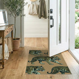 Prowling Tiger Pattern Area Rug