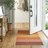 Sunset Ombre Stripe Area Rug