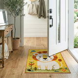 Cute Cartoon Lion ABC Learning Kids Rug