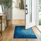 Radiant Navy Tie-Dye Area Rug