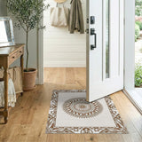 Ornate Floral Mandala Area Rug