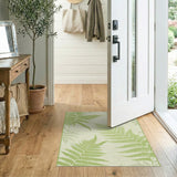 Lush Green Lush Green Fern Leaf Area Rug