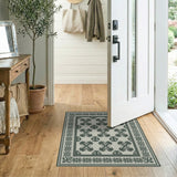 Ornate Green Persian Motif Area Rug