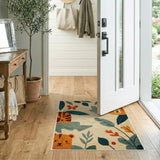 Cute Cartoon Tigers Jungle Friends Area Rug