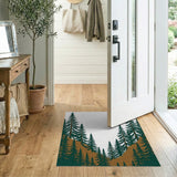 Evergreen Forest Silhouette Area Rug