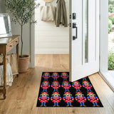 Festive Nutcracker Soldiers Pattern Rug