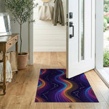 Rainbow Constellation Wave Area Rug