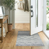 Black and White Heritage Tribal Black White Geometric Area Rug