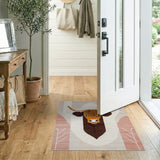 Shaggy Highland Cow Area Rug