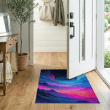 Cosmic Layered Mountains Area Rug