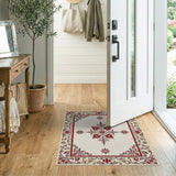 Traditional Persian Red Elegant Red Floral Persian Area Rug