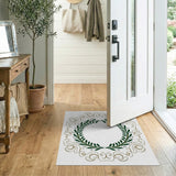 Ornate Laurel Wreath Area Rug