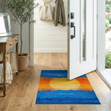 Radiant Sun Horizon Abstract Area Rug