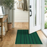 Bold Green Navy Plaid Area Rug