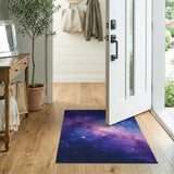Purple Purple Cosmic Nebula Area Rug