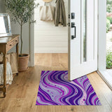 Purple Swirl Abstract No. 3 Area Rug
