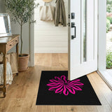 Vibrant Pink Swirl Mandala Area Rug