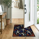 Dancing Skeletons Halloween Area Rug