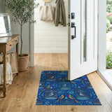 Blue Birdcage Paradise Area Rug
