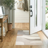 Abstract Area Beige and Neutral Abstract Neutral Beige Area Rug