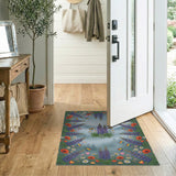 Rainbow Meadow Floral Area Rug