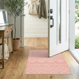 Pink Southwestern Geometric Southwestern Area Rug