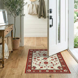 Traditional Persian Red Floral Persian Area Rug