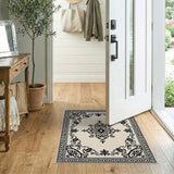 Traditional Persian Elegant Beige Persian Medallion Area Rug