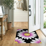 Pink Gerbera Daisy Floral Area Rug