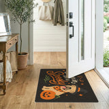 Spooky Pug Halloween Area Rug