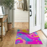 Abstract Area Vibrant Multi-Color Abstract Area Rug