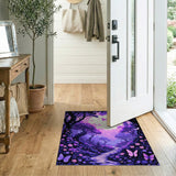 Purple Enchanted Forest Butterfly Path Rug