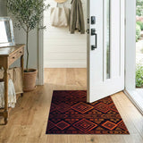 Heritage Tribal Orange Geometric Area Rug